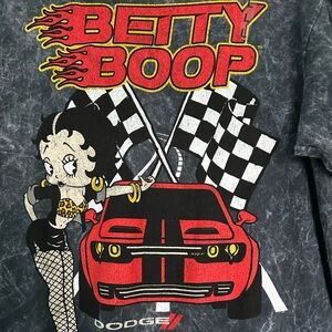 Betty Boop Dodge SRT Collab Collectible Graphic Tee 2024 NWT Unisex size Large